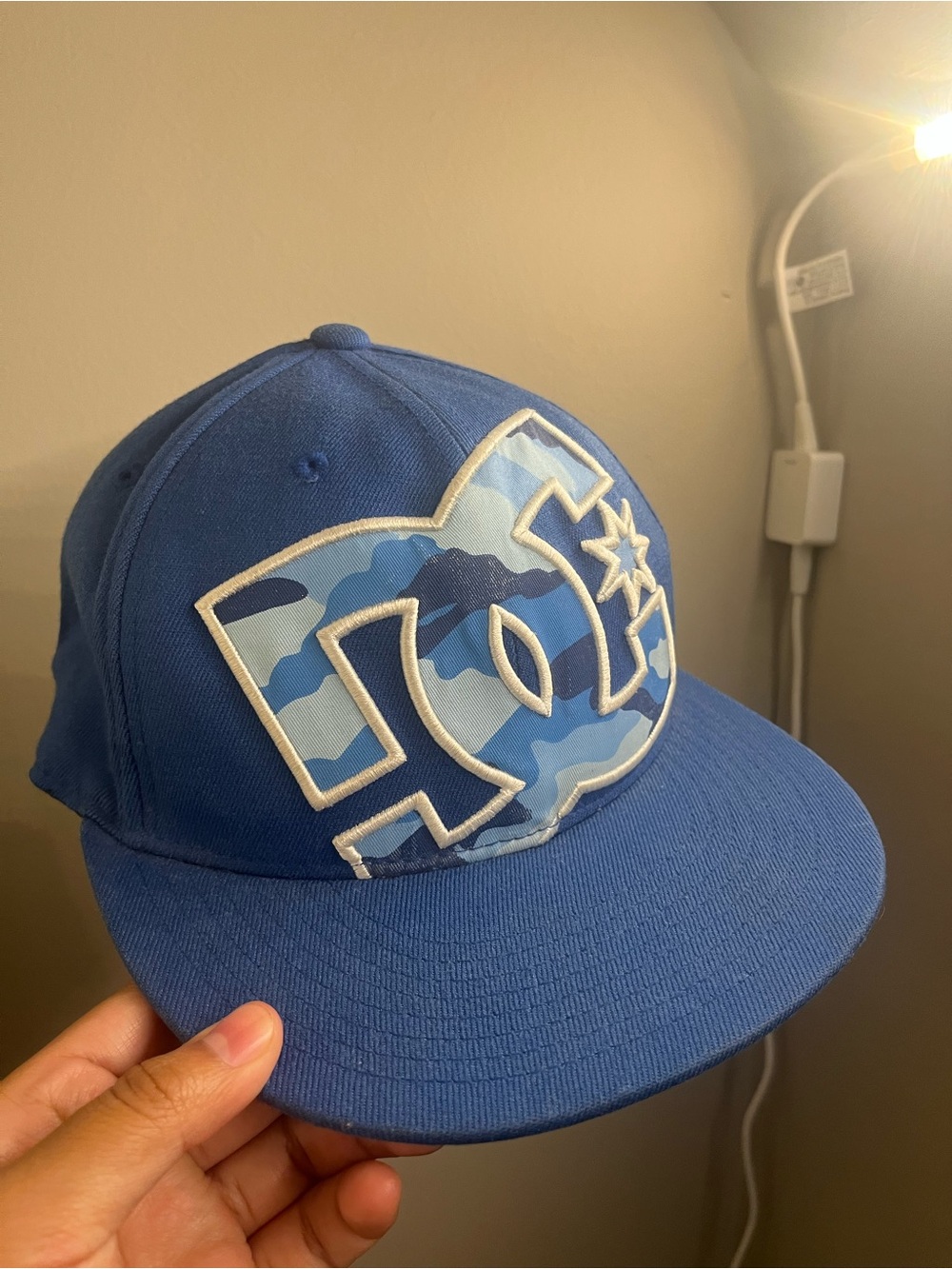 DC Kids Royal Blue Camo Logo Snapback